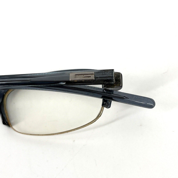 GUCCI GG 1505 ZN7 Eyeglass Frames Italy Half Rim 140 Clear Black Frame Side Logo - Picture 12 of 16